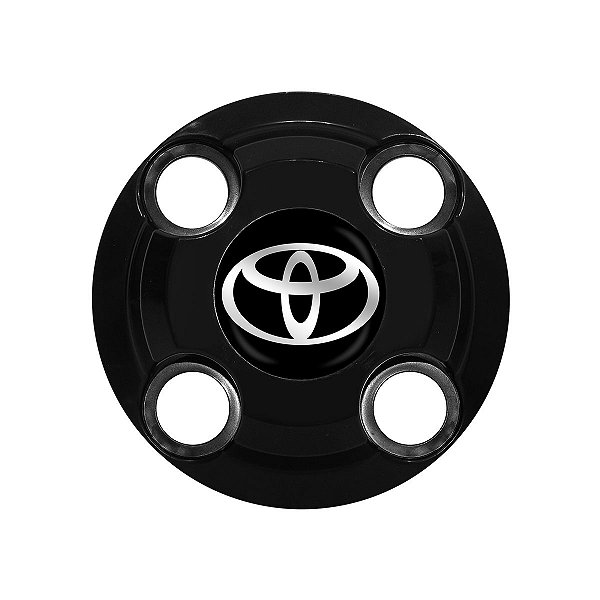 Calota Central New Cap emblema resinado Toyota Preto