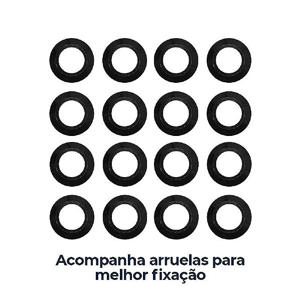 Jogo Calota Central New Cap emblema resinado Honda Prata