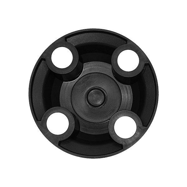 Jogo Calota Central New Cap emblema resinado Honda Preto