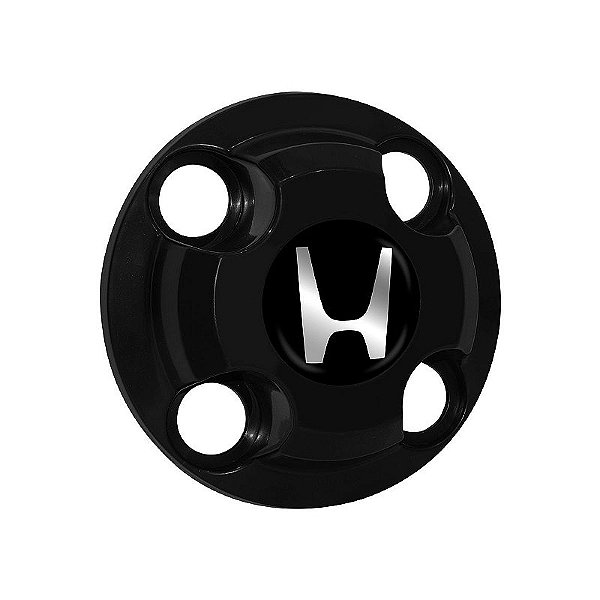 Calota Central New Cap emblema resinado Honda Preto