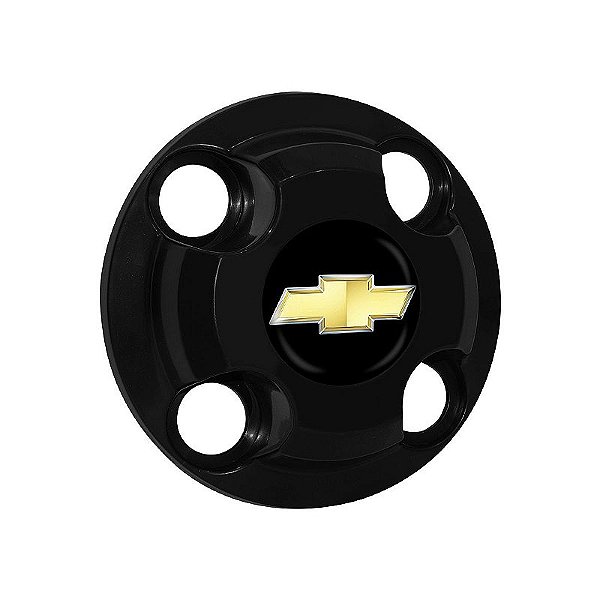 Calota Central New Cap emblema resinado GM Preto