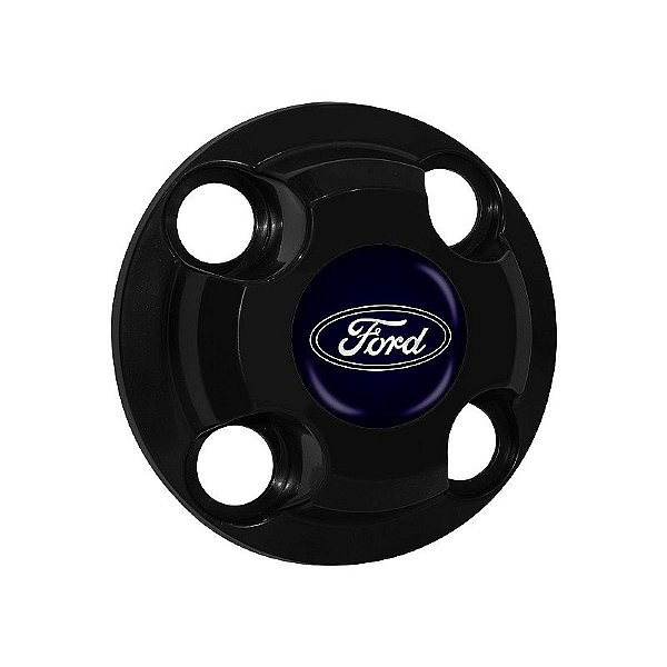 Calota Central New Cap emblema resinado Ford Azul