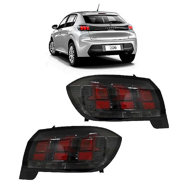 Par Lanterna Traseira Peugeot 208 2020 a 2023 Original