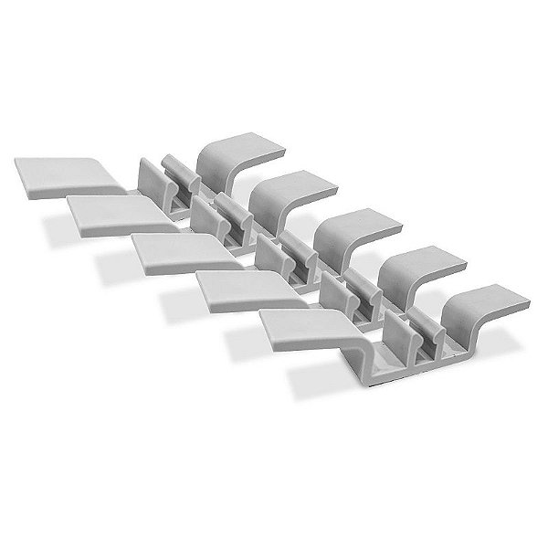 Kit 5 Organizador De Cabos Fios de Eletrodomésticos Casa Escritório Branco