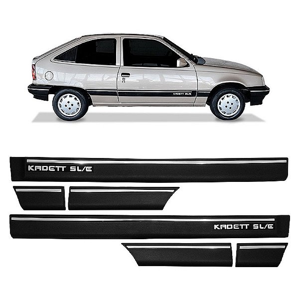 Kit Borrachão Friso Lateral GM Kadett SLE 2 Portas 1989/1995