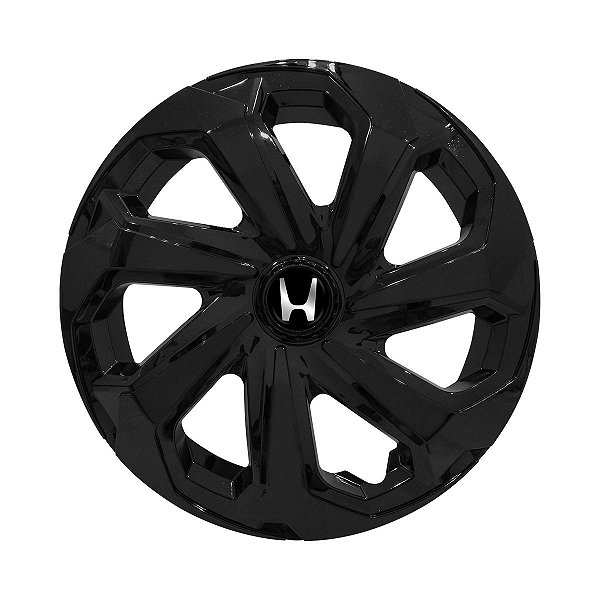 Calota Esportiva Aro 14 Spider Black emblema Honda