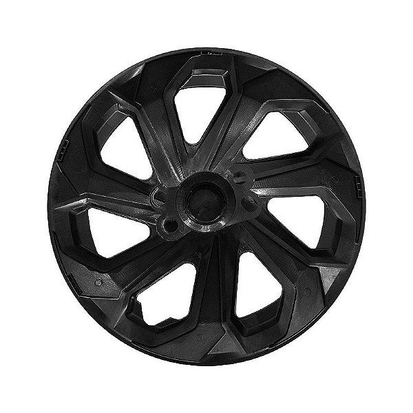 Calota Esportiva Aro 14 Spider Graphite/Silver emblema Honda Preto