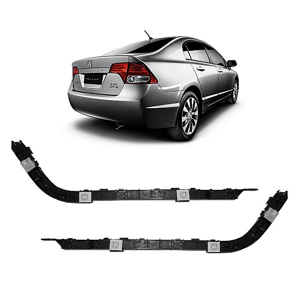 Par Guia de para-choque traseiro Honda New Civic 2008/2012
