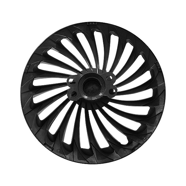 Jogo Calota Esportiva Aro 14 Twister Graphite emblema Peugeot