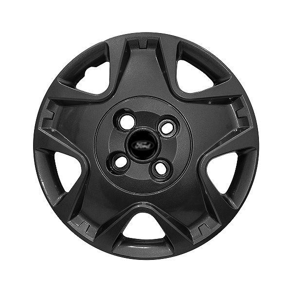 Calota Aro 14 Ford Fiesta Hatch Sedan 2011/2012 grafite brilhante