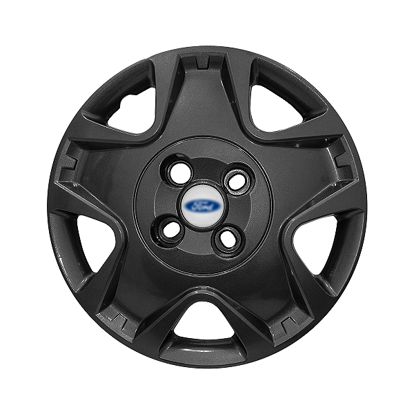 Calota Aro 14 Ford Fiesta Hatch Sedan 2011/2012 grafite brilhante