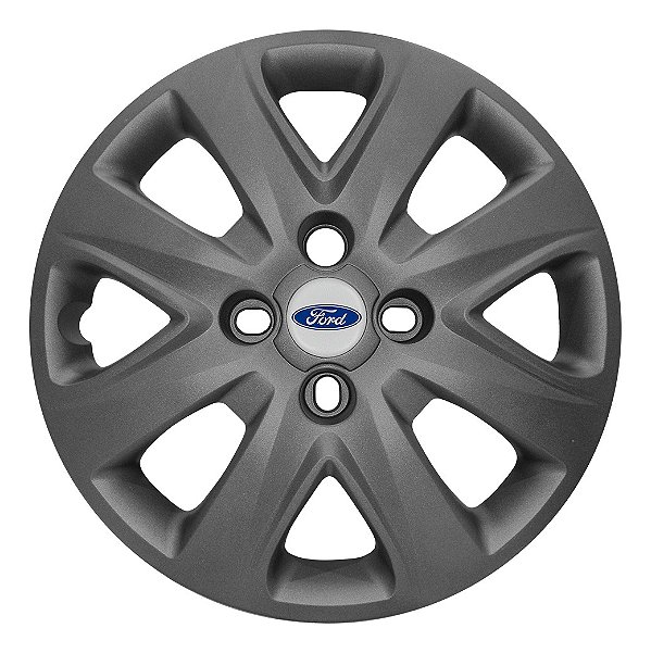 Calota Aro 14 Ford Ka Hatch 2015 Até 2018 Grafite Fosca