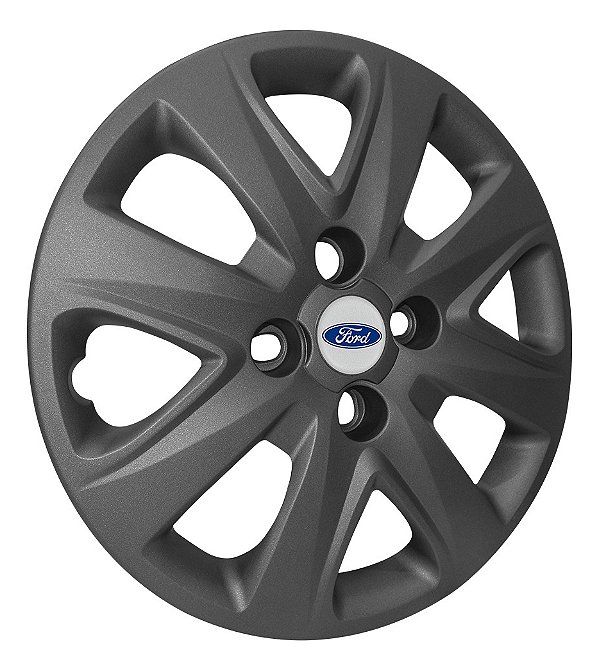 Calota Aro 14 Ford Ka Hatch 2015 Até 2018 Grafite Fosca