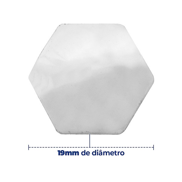 Capa de Parafuso sextavado 19mm Cromada 20 peças