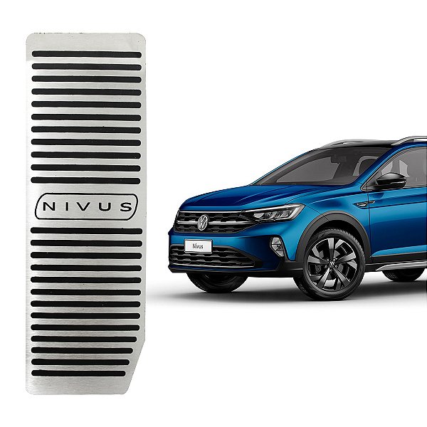 Descanso De Pé Aço Inox Escovado VW Nivus 2020 a 2024