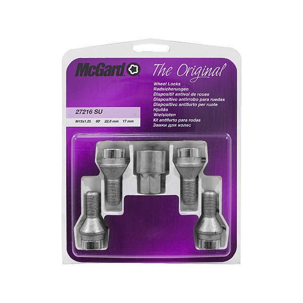 Parafuso Antifurto McGard 27216 M14X1,25 Jeep Fiat
