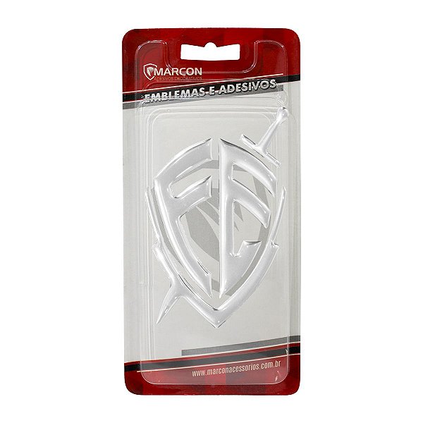 Adesivo Resinado Escudo Da Fé Cromado Carros Motos E Objetos