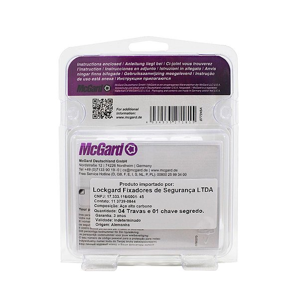 Parafuso antifurto Roda McGard 27181 M14X1,5  Alfa Romeo BMW Ram