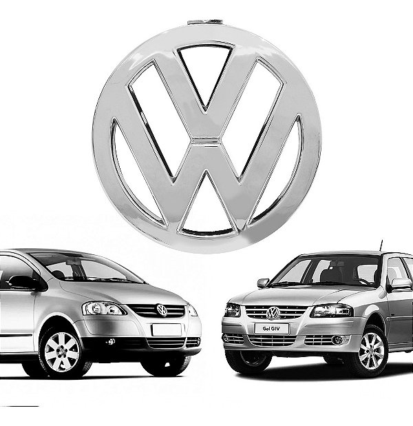 Emblema Grade Fox Spacefox Gol G4 2003 Até 2009 Cromado