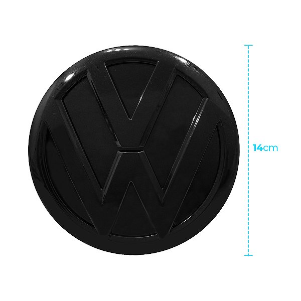 EMBLEMA DE GRADE T-CROSS SEM ACC /PASSAT/JETTA/GOLF - BLACK PIANO
