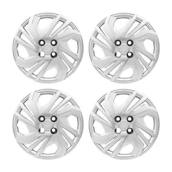 Jogo Calota Aro 14 Prata GM Onix 2023 2024