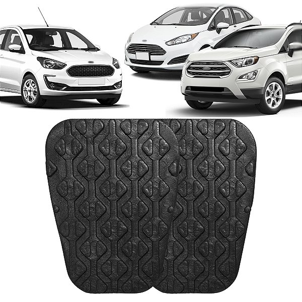 Par Capa Pedal Freio e Embreagem Ecosport Ka New Fiesta 2013/2021