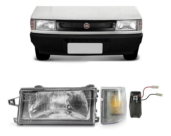 Farol Pisca Soquete Uno Fiorino 96 97 98 99 00 01 02 Cristal