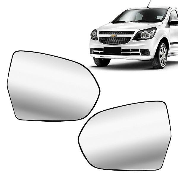 Par Lente de Retrovisor Agile 2009/2016 Montana 2011/2020 Convexo