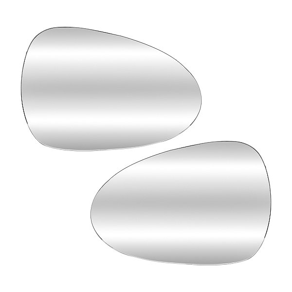 Par Lente De Retrovisor Jac Motors Jac 3 (J3) Convexo