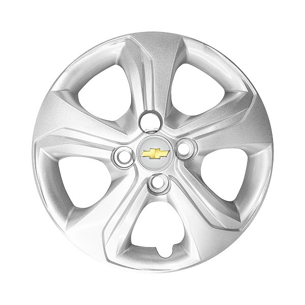 Calota Aro 14 Gm Onix/prisma 2020 Prata C/ Emblema Unidade