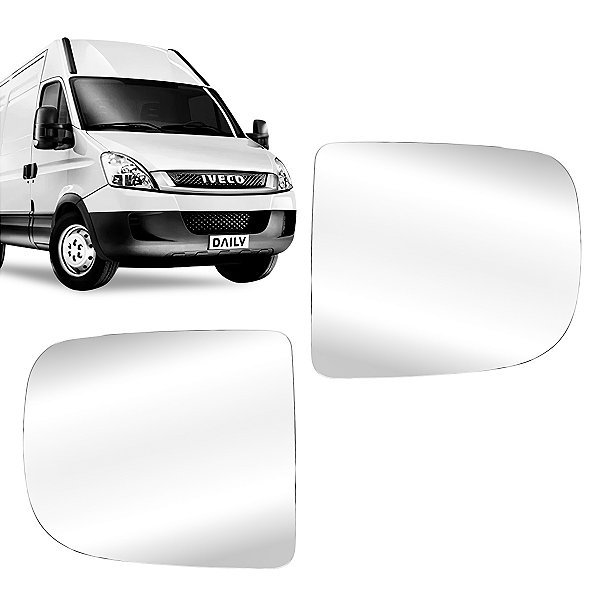 Par Lente De Retrovisor Superior Iveco Daily 08/16 Convexo