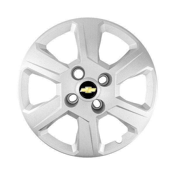 Calota Aro 14 Gm Montana 2011 2012 2013 Prata + Emblema Preto