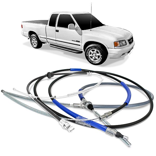 Kit Cabo De Freio Gm S10 1997 Até 2011 (Dianteiro/Traseiros)