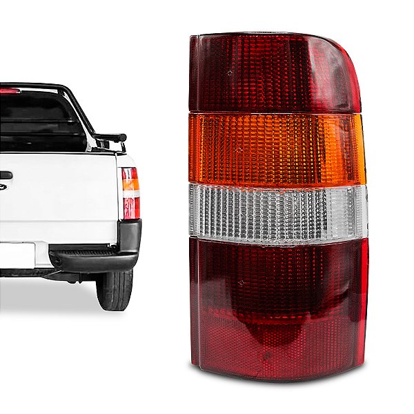 Lanterna Traseira Courier 1996 até 2009 Tricolor