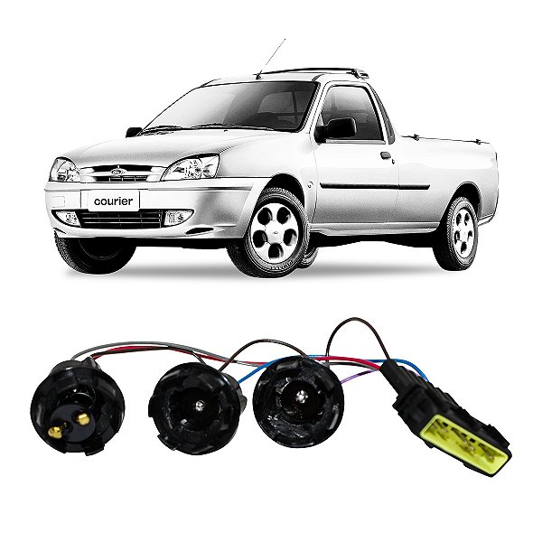 Chicote Adaptador Lanterna Courier 1996 até 2009 Unidade