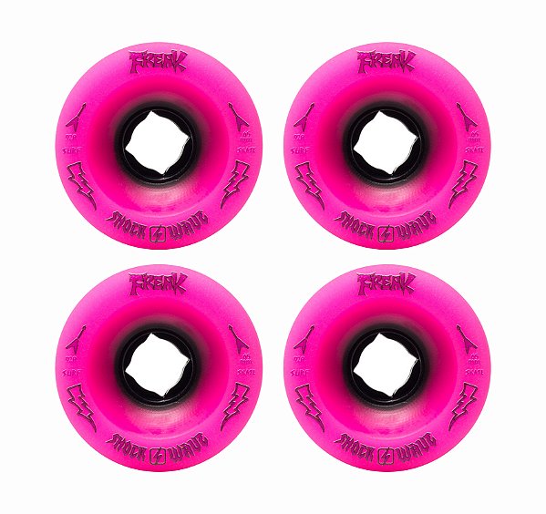 Freak SurfSkate | Roda para skate simulador 65mm | Shock Wave 92a Rosa