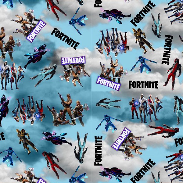 Tecido Microfibra Estampa Digital 0.50 cm - Fortnite