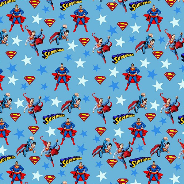 Tecido Microfibra Estampa Digital 0.50 cm - Superman 2