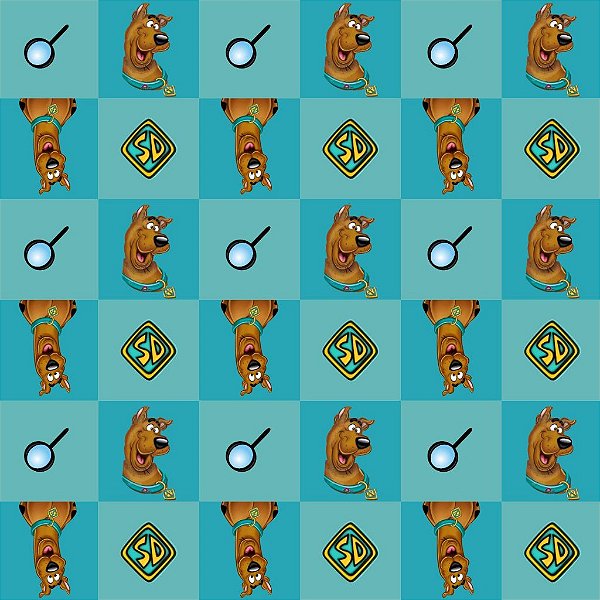 Tecido Gabardine Estampa Digital 5m - Scooby-doo 2