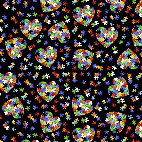 Tecido Oxfordine Estampa Digital 5m - Autismo 2