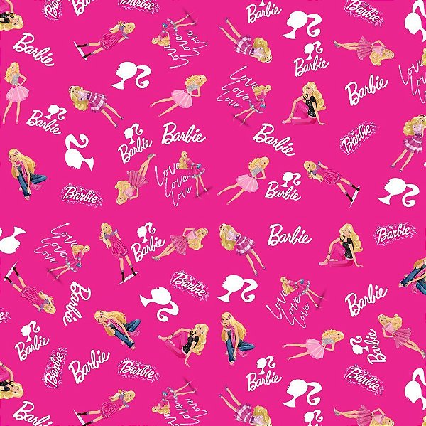 Tecido Oxfordine Estampa Digital 5m - Barbie 2