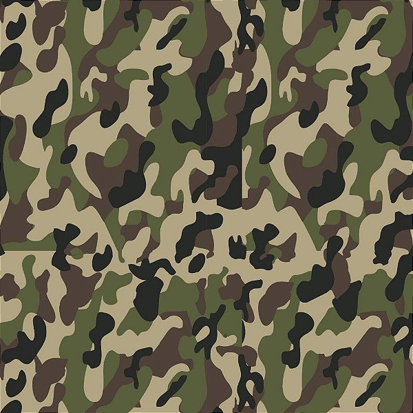 Tecido Oxfordine Estampa Digital 5m - Camuflado