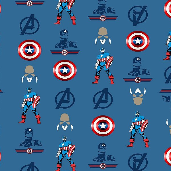 Tecido Oxfordine Estampa Digital 5m - Capitão América