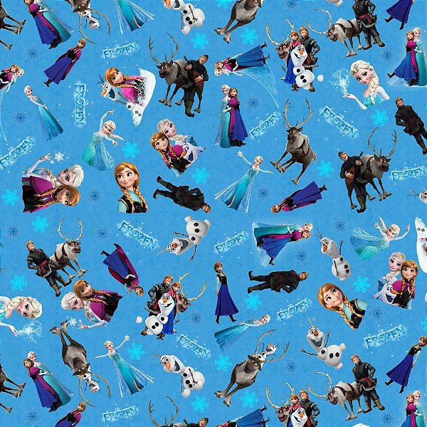Tecido Oxfordine Estampa Digital 5m - Frozen 3