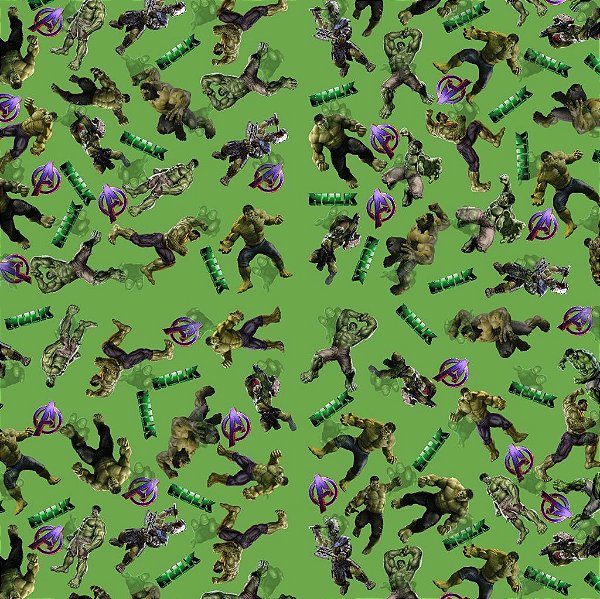 Tecido Oxfordine Estampa Digital 5m - Hulk 2