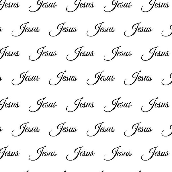 Tecido Oxfordine Estampa Digital 5m - Jesus Fundo Branco