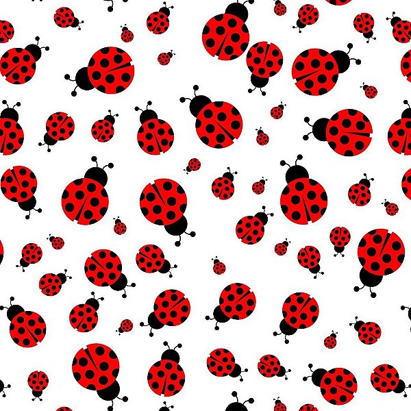 Tecido Oxfordine Estampa Digital 5m  - Joaninha