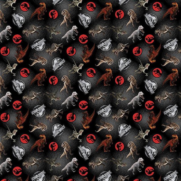 Tecido Oxfordine Estampa Digital 5m - jurassic