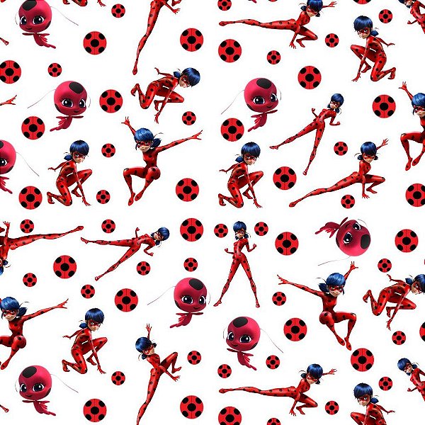 Tecido Oxfordine Estampa Digital 5m - Ladybug