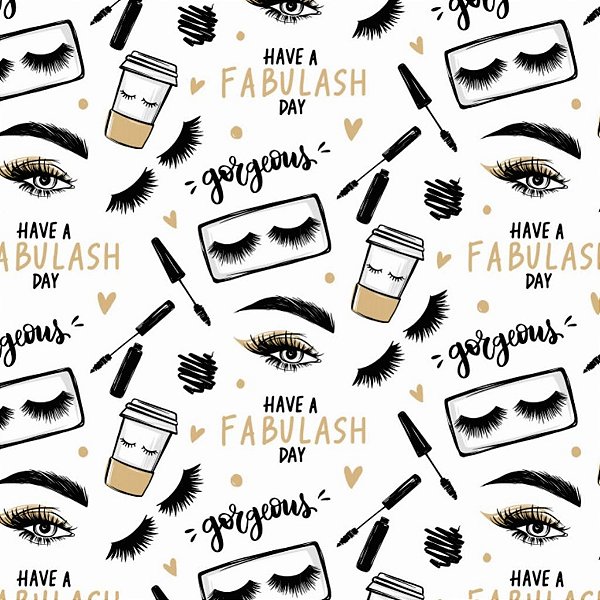 Tecido Oxfordine Estampa Digital 5m - Maquiagem 2